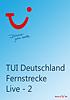 TUI Deutschland - Fernstrecke Live - 2