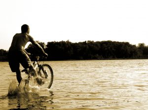 Fun-Biking - keine Scheu vor Wasser