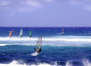Windsurfen vor La Reunion